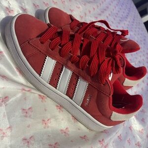 Adidas Kids Scarlet Red Sneakers
